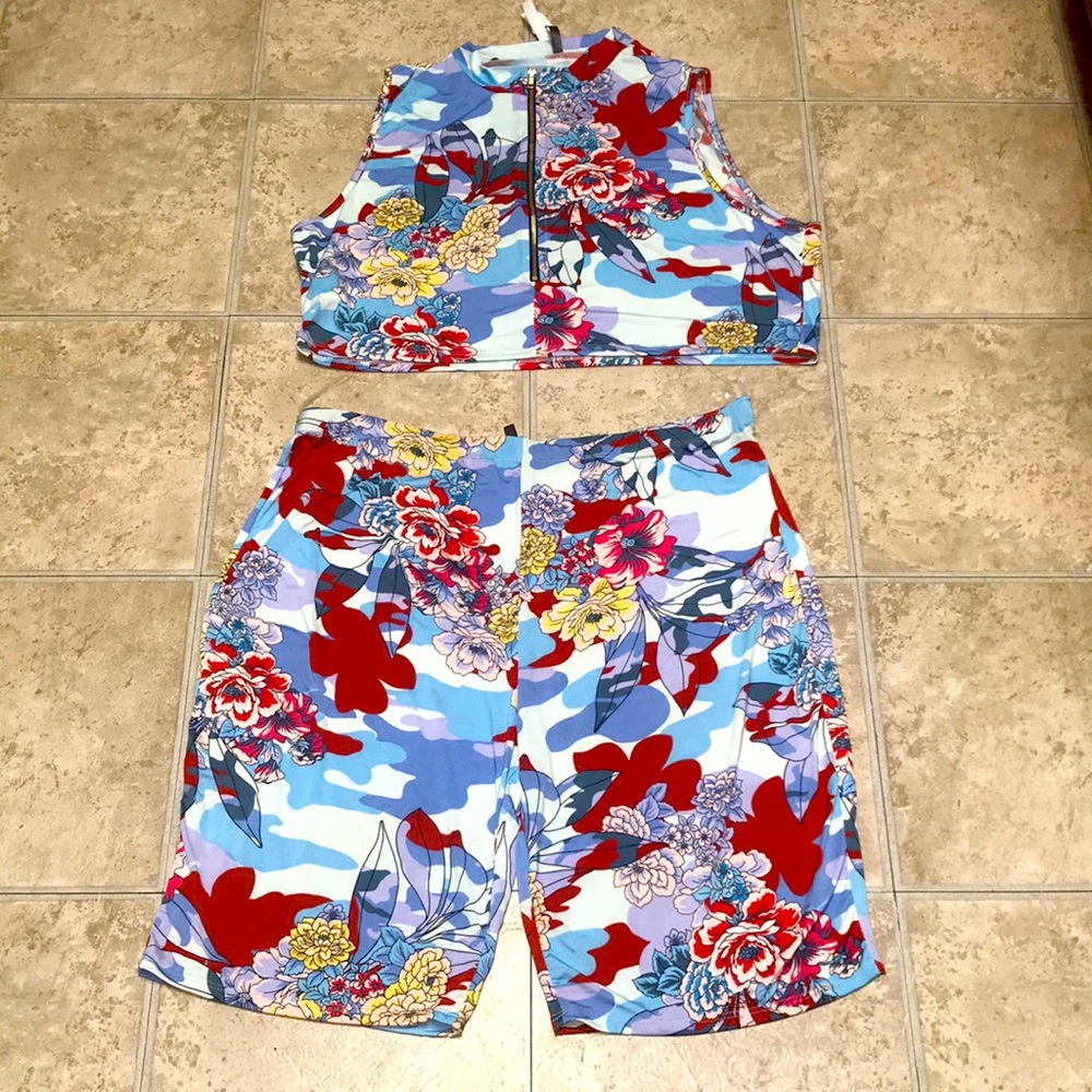 Multi color two piece